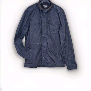 Vans Jacket Mens L Gray Full Zip Multi Pocket Barn Utility Chore Coat Outdoors